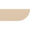Ekena Millwork 6in. W x 8in. H x 20in. L Durham Woodgrain TimberThane Rafter Tail, Primed Tan RFTUR06X08X20DURRCPR - alternate 3